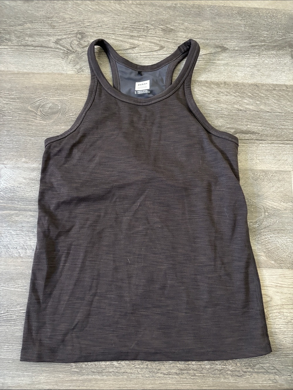 Prana Casual Ribbed Racerback Tank Top - Prune Purple